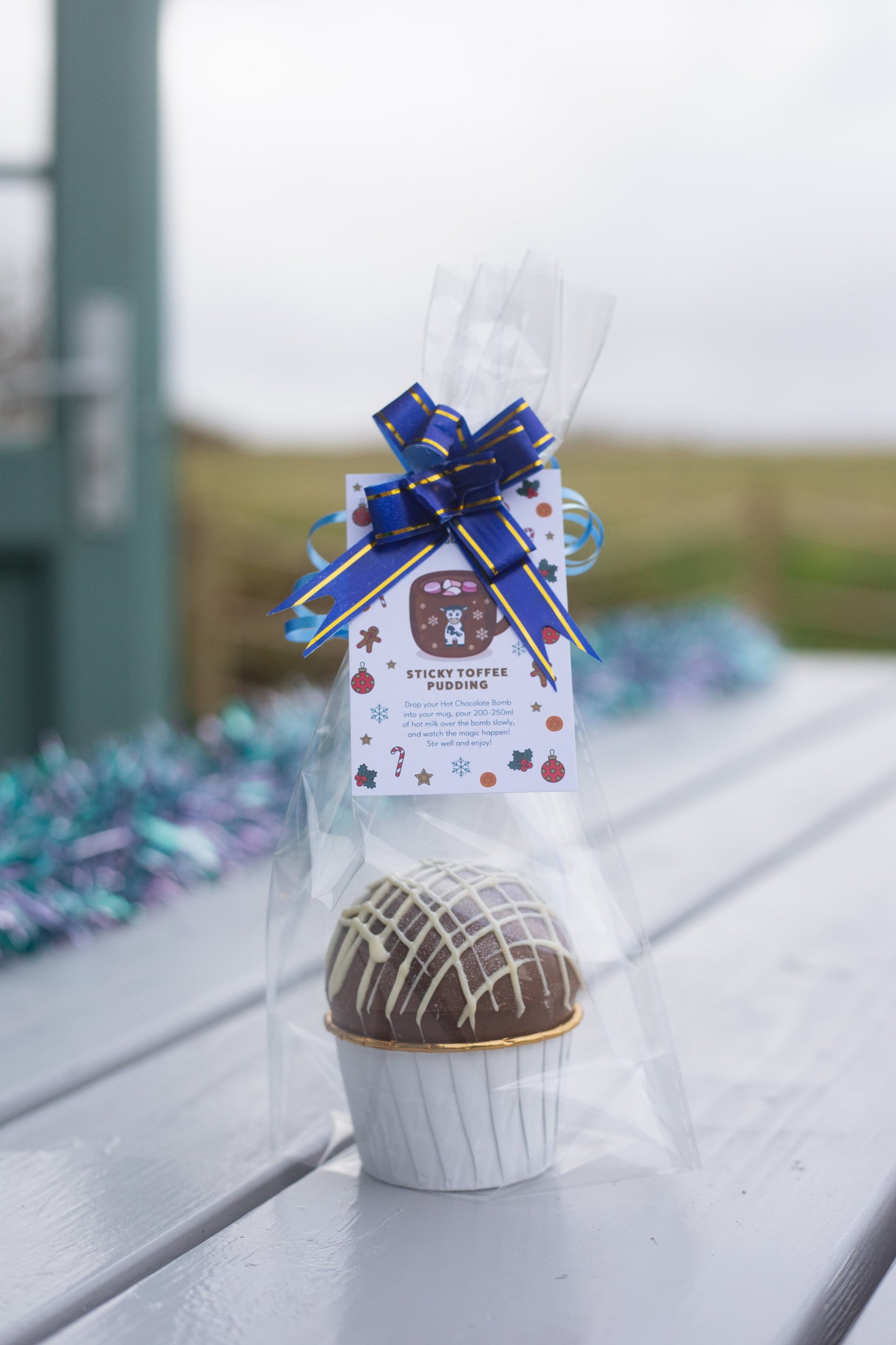 Sticky Toffee Pudding Hot Chocolate Bomb